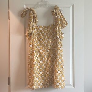 Anthropologie Maeve Yellow Seashell Dress (with pockets!)